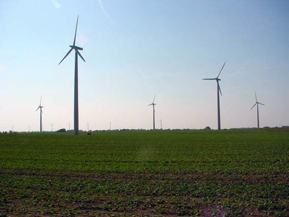 Windräder Richtung Frankfurt-Oder