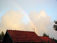 Nebel und Regenbogen, im Sommer 2006
