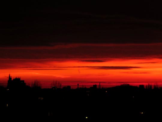 Sonnenaufgang, Dezember 2015