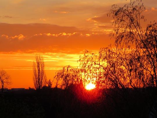Sonnenaufgang, April 2016