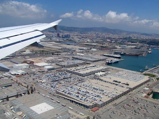 Flug von Tegel nach Barcelona, El Prat de Llobregat