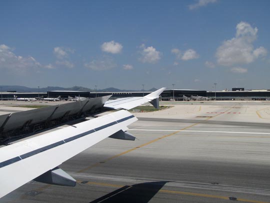 Flug von Tegel nach Barcelona, El Prat de Llobregat