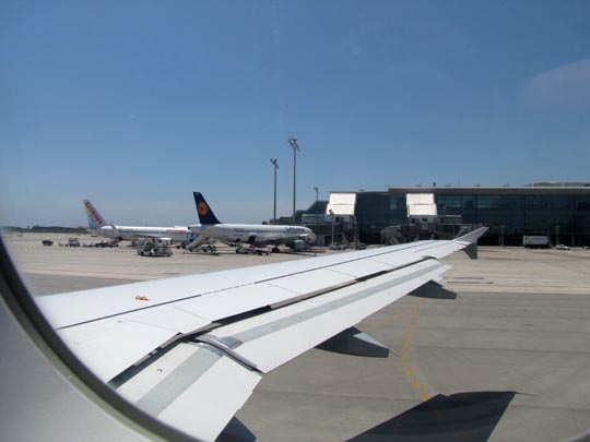Flug von Barcelona, El Prat de Llobregat, nach Tegel