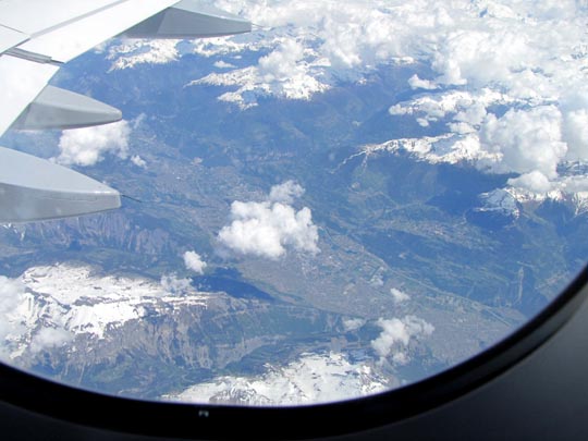 Flug von Barcelona, El Prat de Llobregat, nach Tegel