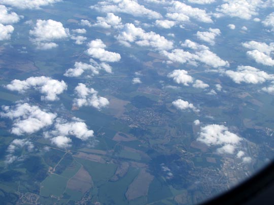Flug von Barcelona, El Prat de Llobregat, nach Tegel
