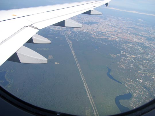 Flug von Barcelona, El Prat de Llobregat, nach Tegel