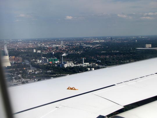 Flug von Barcelona, El Prat de Llobregat, nach Tegel