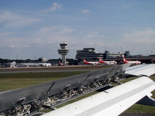 Flug von Barcelona, El Prat de Llobregat, nach Tegel