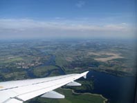 Flug von Barcelona, El Prat de Llobregat, nach Tegel, Juni 2013