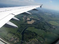 Flug von Barcelona, El Prat de Llobregat, nach Tegel, Juni 2013